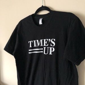Time’s Up Movement Black Tshirt American Apparel